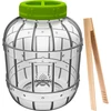 Onbreekbare, multifunctionele pot voor inmaken + tang, 5L  - 1 ['ingemaakte augurken', ' ingemaakte bloemkool', ' ingemaakte bieten', ' bietenzuurdesem', ' kunststof pot', ' plastic pot', ' zelfgemaakte ingemaakte groenten', ' pot 5L', ' pot met certificaat voor inmaken', ' tang voor augurken', ' pot met tang']