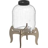 Onbreekbare pot 8L met kraan en tweezijdige houten standaard - 2 ['onbreekbare pot', ' plastic pot', ' pot voor limonade', ' pot voor punch', ' pot op standaard', ' pot met kraan', ' citroenlimonade', ' limonade', ' punch', ' sangria', ' pot op standaard', ' pot voor dranken', ' pot voor likeur', ' voor kerstthee', ' pot voor alcohol']