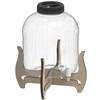 Onbreekbare pot 8L met kraan en tweezijdige houten standaard - 4 ['onbreekbare pot', ' plastic pot', ' pot voor limonade', ' pot voor punch', ' pot op standaard', ' pot met kraan', ' citroenlimonade', ' limonade', ' punch', ' sangria', ' pot op standaard', ' pot voor dranken', ' pot voor likeur', ' voor kerstthee', ' pot voor alcohol']