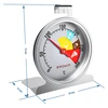 Oventhermometer (0°C tot +300°C) Ø4,4cm - 6 ['oven thermometer', ' broodthermometer', ' vleesthermometer', ' voedselthermometer']