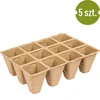 Papieren potten 4 x 4 x 4,5, set van 5 stuks - 3 ['papieren potten', ' papieren pot', ' pot voor zaailingen', ' pot voor kruiden', ' pot voor kruiden', ' hoes van papierpulp', ' papieren hoes', ' potten voor stekken', ' papieren potten voor zaailingen', ' pot voor zaden', ' pot voor zaden']