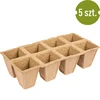 Papieren potten 6 x 6 x 6, set van 5 stuks. - 3 ['papieren potten', ' papieren pot', ' pot voor zaailingen', ' pot voor kruiden', ' pot voor kruiden', ' hoes van papierpulp', ' papieren hoes', ' potten voor stekken', ' papieren potten voor zaailingen', ' pot voor zaden', ' pot voor zaden.']