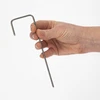 Pinnen voor landbouwdoek, stalen L-type - 100 stuks - 5 ['voor het bevestigen van landbouwdoek', ' pinnen voor landbouwdoek', ' ankers voor landbouwdoek', ' L-pinnen', ' voor molengaas', ' pin voor landbouwdoek']