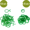 Plastic clips voor het vastmaken van planten, mix 50 stuks. - 2 ['plantenlabels', ' labels voor het beschrijven van planten', ' voor het beschrijven van planten', ' informatieborden voor planten', ' borden voor planten']