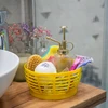 Plastic mand voor Dam 5L, geel - 9 ['plastic mand voor wijnballon', ' plastic mand voor ballon', ' plastic mand voor wijnballon', ' mand voor wijnballon', ' container voor ballon']