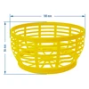 Plastic mand voor Dam 5L, geel - 4 ['plastic mand voor wijnballon', ' plastic mand voor ballon', ' plastic mand voor wijnballon', ' mand voor wijnballon', ' container voor ballon']