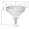 Plastic trechter fi 10 cm - 3 ['trechter voor flessen', ' wijntrechter', ' saptrechter', ' ronde trechter', ' plastic trechter', ' goede trechter', ' kunststof trechters', ' trechter voor vloeistoffen', ' trechter voor het vullen van flessen', ' sap overgieten', ' wijn overgieten', ' overgieten in flessen', ' witte trechter']