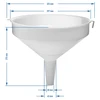 Plastic trechter fi 30cm - 3 ['trechter voor ballonnen', ' wijntrechter', ' mosttrechter', ' biertrechter', ' saptrechter', ' grote ronde trechter', ' plastic trechter', ' goede trechter', ' kunststof trechters', ' vloeistoffentrechter', ' trechter voor het vullen van ballonnen']