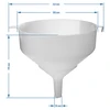 Plastic trechter fi20cm - 2 ['trechter voor mandflessen', ' wijntrechter', ' trechter voor flessen', ' universele trechter', ' voor wijnfiltratie', ' wijnaccessoires']