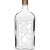 Platte fles 500 ml met schroefdop en fruitopdruk – motief 2 - 13 