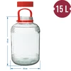 Pot 15 L met plastic deksel - 6 