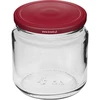 Pot 212 ml fi66/4 met bordeauxrood deksel 6 stuks - 2 ['set van potten', ' potten voor jam', ' potten met deksels', ' potten fi 66', ' potten met deksels 4 klemmen', ' potten met bordeauxrode deksels', ' voor conserven', ' voor wecken', ' kruidencontainer', ' pot voor puree', ' pot voor honing', ' voor gemarineerde paddenstoelen']