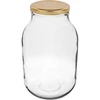 Pot 3 L - 1 stuk, gouden deksel (fi 100)  - 1 ['pot', ' glazen pot', ' glazen pot', ' pot met deksel', ' pot voor het inmaken van augurken', ' pot voor augurken', ' pot voor likeuren', ' pot voor likeuren', ' 3 l']