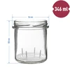 Pot 350 ml met deksel en pers - 6 stuks - 7 ['potten', ' kleine potten', ' potje', ' glazen pot', ' glazen potten', ' pot met deksel', ' potten voor conserven', ' pot voor wecken', ' potten voor wecken', ' potten voor kruiden', ' pot voor jam', ' pot voor confituur', ' pot voor honing', ' potje voor honing', ' pers', ' pers voor conserven', ' pers voor potten']
