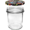 Pot 350 ml met gekleurde deksel - 6 stuks - 4 ['voor conserven', ' voor jam', ' voor compote', ' voor pruimenmoes', ' pruim', ' pruimen', ' van perziken', ' perzik', ' fruit', ' voor chia dessert', ' kersenjam']