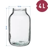 Pot 4 L, gekleurd deksel + vork of tang - 5 ['pot', ' glazen pot', ' glazen pot met deksel', ' pot met schroefdeksel', ' pot voor het inmaken van augurken', ' pot voor augurken', ' pot voor likeuren', ' pot voor likeuren', ' pot met tang', ' tang voor augurken', ' keukentang']