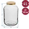 Pot 4 L met deksel ø 100 - 3 ['grote pot', ' inmaakpot', ' pot voor inmaken', ' pot voor likeuren']