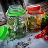 Pot 5 L met tang - groene deksel - 7 ['grote pot', ' grote pot', ' grote pot', ' grote pot', ' grote glazen pot', ' pot voor conserven', ' voor fermentatie', ' voor komkommers', ' voor kool', ' industriële pot', ' pot met tang', ' pot tang', ' tang voor komkommers']