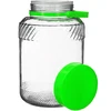 Pot 5 L met tang - groene deksel - 3 ['grote pot', ' grote pot', ' grote pot', ' grote pot', ' grote glazen pot', ' pot voor conserven', ' voor fermentatie', ' voor komkommers', ' voor kool', ' industriële pot', ' pot met tang', ' pot tang', ' tang voor komkommers']