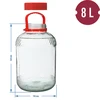 Pot 8 L met plastic deksel - 6 ['grote pot', ' grote sloik', ' grote pot', ' grote pot', ' grote glazen pot', ' pot voor conserven', ' voor fermentatie', ' voor komkommers', ' voor kool', ' industriële pot', ' pot met tang', ' pot tang', ' tang voor komkommers']