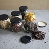 Pot Amfora 580 ml (fi 82) met zwart deksel 6 stuks - 5 ['set van potten', ' potten voor fermentatie', ' potten voor jam', ' potten met deksels', ' potten fi 82', ' potten met deksels 6 klemmen', ' potten met bordeauxrode deksels', ' voor conserven', ' voor wecken', ' voor honing', ' voor honing', ' voor pasteurisatie', ' pot 0', '5 L']