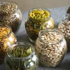 Pot Amfora 580 ml (fi 82) met zwart deksel 6 stuks - 7 ['set van potten', ' potten voor fermentatie', ' potten voor jam', ' potten met deksels', ' potten fi 82', ' potten met deksels 6 klemmen', ' potten met bordeauxrode deksels', ' voor conserven', ' voor wecken', ' voor honing', ' voor honing', ' voor pasteurisatie', ' pot 0', '5 L']