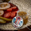 Pot met een inhoud van 212 ml, met gekleurde deksels ø 66. - 13 ['pot', ' potje', ' klein potje', ' kruidenpot', ' potje']