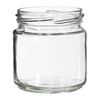 Pot met een inhoud van 212 ml, met gekleurde deksels ø 66. - 4 ['pot', ' potje', ' klein potje', ' kruidenpot', ' potje']