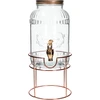 Pot met kraantje 3,8 L op standaard - 2 ['pot met kraan', ' pot voor limonade', ' pot voor punch', ' pot voor dranken', ' drankdispenser', ' voor feesten', ' voor het serveren van dranken', ' glazen pot met kraantje', ' pot op standaard', ' pot met kraantje']