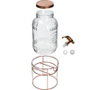 Pot met kraantje 3,8 L op standaard - 3 ['pot met kraan', ' pot voor limonade', ' pot voor punch', ' pot voor dranken', ' drankdispenser', ' voor feesten', ' voor het serveren van dranken', ' glazen pot met kraantje', ' pot op standaard', ' pot met kraantje']