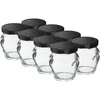 Pot TO 106 ml Amfora met gekleurd deksel fi 53 - 8 stuks  - 1 ['set van potten', ' potten voor jam', ' pot voor conserven', ' pot voor conserven', ' potten met deksels', ' potten fi 53', ' potten met gekleurde deksels', ' potten voor conserven', ' potten voor wecken', ' potten voor vlees', ' pottenverzameling', ' potten voor pasteurisatie', ' vlees in een pot', ' amfora pot']