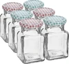 Pot TO 150 ml Vier hoeken fi 53 deksel - 6 stuks - 10 