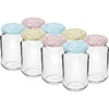 Pot TO 190ml met gekleurde deksel fi 53 - 8 stuks - 2 ['potjes', ' kleine potjes', ' potje', ' glazen pot', ' glazen potjes', ' pot met deksel', ' potjes voor conserven', ' pot voor wecken', ' potjes voor wecken', ' potjes voor kruiden', ' pot voor jam', ' pot voor confituur', ' pot voor honing', ' potjes TO 190 ml']