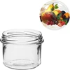 Pot TO 235 ml met gekleurde deksel fi82 - 6 stuks - 7 ['glazen pot', ' decoratieve deksels', ' voor conserven', ' voor conserven', ' voor jam', ' set potten']
