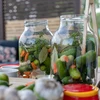 Pot TO 3 L en deksel fi 100 met handvat - 10 ['pot', ' glazen pot', ' glazen pot', ' pot met deksel', ' pot voor het inmaken van augurken', ' pot voor augurken', ' pot voor likeuren', ' pot voor likeuren', ' pot met handvat', ' deksel met handvat']