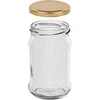 Pot TO 300 ml met gouden deksel fi 66 - 6 stuks - 3 
