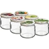 Pot TO 370 ml met gekleurd deksel fi82/6- 6 stuks - 13 