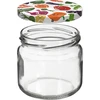 Pot TO 370 ml met gekleurd deksel fi82/6- 6 stuks - 3 ['potten', ' kleine potten', ' potje', ' glazen pot', ' glazen potten', ' pot met deksel', ' potten voor conserven', ' pot voor wecken', ' potten voor wecken', ' potten voor kruiden', ' pot voor jam', ' pot voor confituur', ' pot voor honing', ' potje voor honing']