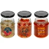 Pot TO 580ml fi 82 met kleurrijke opdruk en zwarte deksel, 3 stuks. - 4 ['pot met opdruk', ' voor conserven', ' pot met opschriften', ' decoratieve pot', ' pot met deksel', ' pot 580 ml', ' decoratieve pot', ' zwarte deksels voor potten', '']
