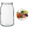 Pot TO 900 ml met gekleurd deksel fi82/6 - 6 stuks - 13 