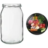 Pot TO 900 ml met gekleurd deksel fi82/6 - 6 stuks - 12 