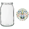 Pot TO 900 ml met gekleurd deksel fi82/6 - 6 stuks - 10 