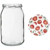 Pot TO 900 ml met gekleurd deksel fi82/6 - 6 stuks - 7 