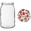 Pot TO 900 ml met gekleurd deksel fi82/6 - 6 stuks - 8 