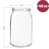 Pot TO 900ml fi82/6 - 8st. - 7 ['potten voor wecken', ' potten voor fermenteren', ' voor fermentatie', ' voor conserven', ' voor conserven', ' zonder deksels', ' 900 ml']
