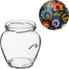 Pot TO Amfora 580 ml met gekleurde deksel fi82/6-6st. - 9 ['pot voor conserven', ' decoratieve pot', ' weckpot', ' pot voor compote', ' pot voor groentesalades', ' pot voor ingelegde groenten', ' pot voor ingelegde paddenstoelen', ' pot met decoratieve deksel', ' set potten', ' pot 0', '5 L']