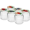 Pot TO, dikke 580ml met gekleurd deksel fi82/6, 6 stuks  - 1 ['potten', ' pot', ' set van potten', ' containers', ' glazen containers', ' opslagpotten', ' keukenpotten', ' glazen potten', ' potten met metalen deksel', ' voedselopslagpotten', ' inmaakpotten', ' potten voor kruiden', ' potten voor koffie', ' potten voor thee', ' vaatwasmachinebestendige potten', ' glazen pot', ' pot met deksel', ' set van potten', ' potten voor jam', ' dikke pot', ' dikke']