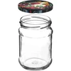Pot TO Kwart 250 ml met deksel fi 66 - 6 stuks - 3 ['potten met deksels', ' twist-off potten', ' voor jam', ' voor jam', ' voor compotes', ' voor conserven', ' voor salades', ' decoratieve deksels']