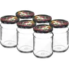 Pot TO Kwart 250 ml met deksel fi 66 - 6 stuks  - 1 ['potten met deksels', ' twist-off potten', ' voor jam', ' voor jam', ' voor compotes', ' voor conserven', ' voor salades', ' decoratieve deksels']