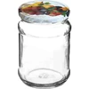 Pot TO Kwart 250 ml met deksel fi 66 - 6 stuks - 2 ['potten met deksels', ' twist-off potten', ' voor jam', ' voor jam', ' voor compotes', ' voor conserven', ' voor salades', ' decoratieve deksels']